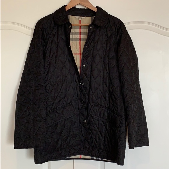 Burberry Jackets & Blazers - Burberry quilted black jacket